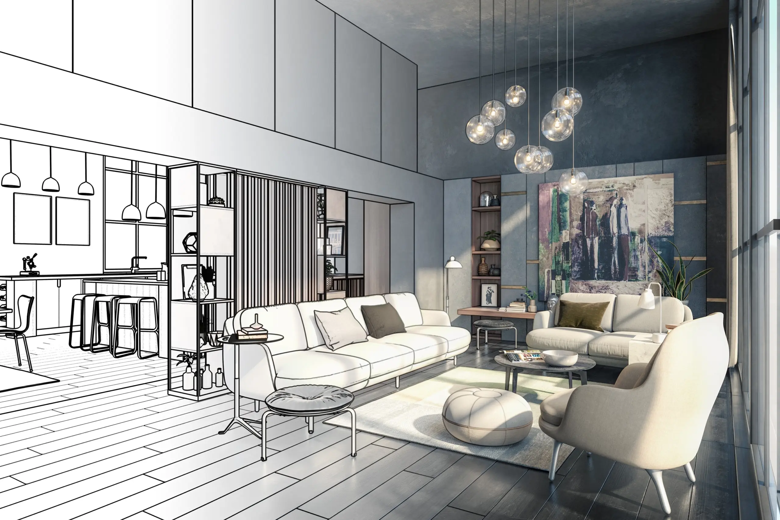 projekty wnętrz domów